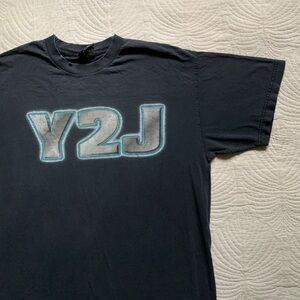 Vintage 90s Y2J Chris Jericho T-Shirt Mens Size XL WWE Grunge Streetwear Classic